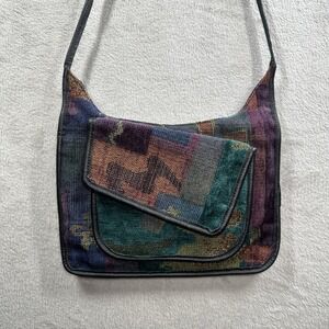 Erda Tapestry Crossbody Bag Purse Multicolor Made in USA Tribal Southwest